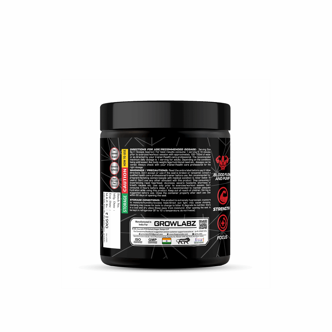 Growlabz Angryman Pre-Workout (Extreme Potency)