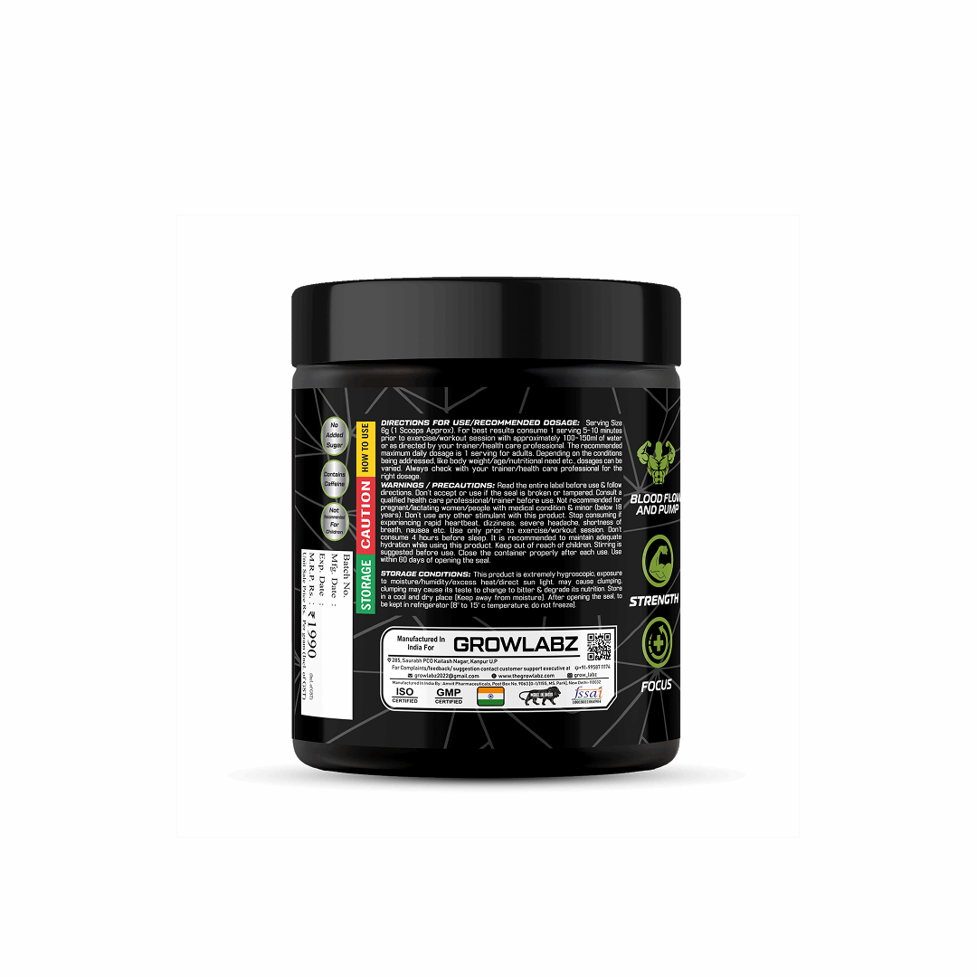 Growlabz Angryman Pre-Workout (Extreme Potency)