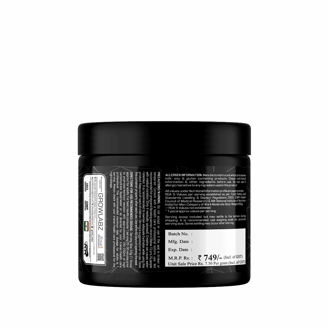 Black container with text on a white background