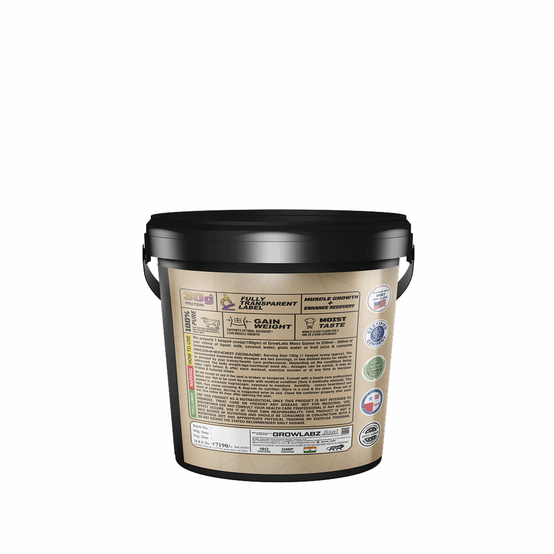 Bucket with a label on a white background