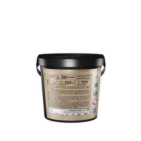 Bucket with a label on a white background