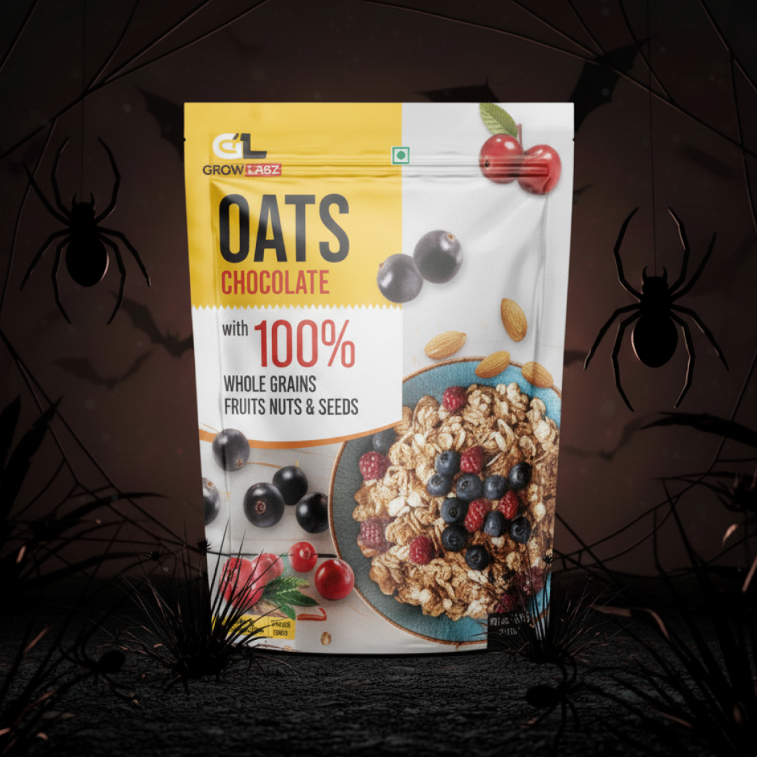 Growlabz High Protein Oats 750G | Chocolate